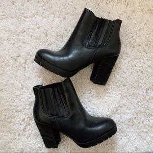 SOLD Steve Madden Black Ankle Boots